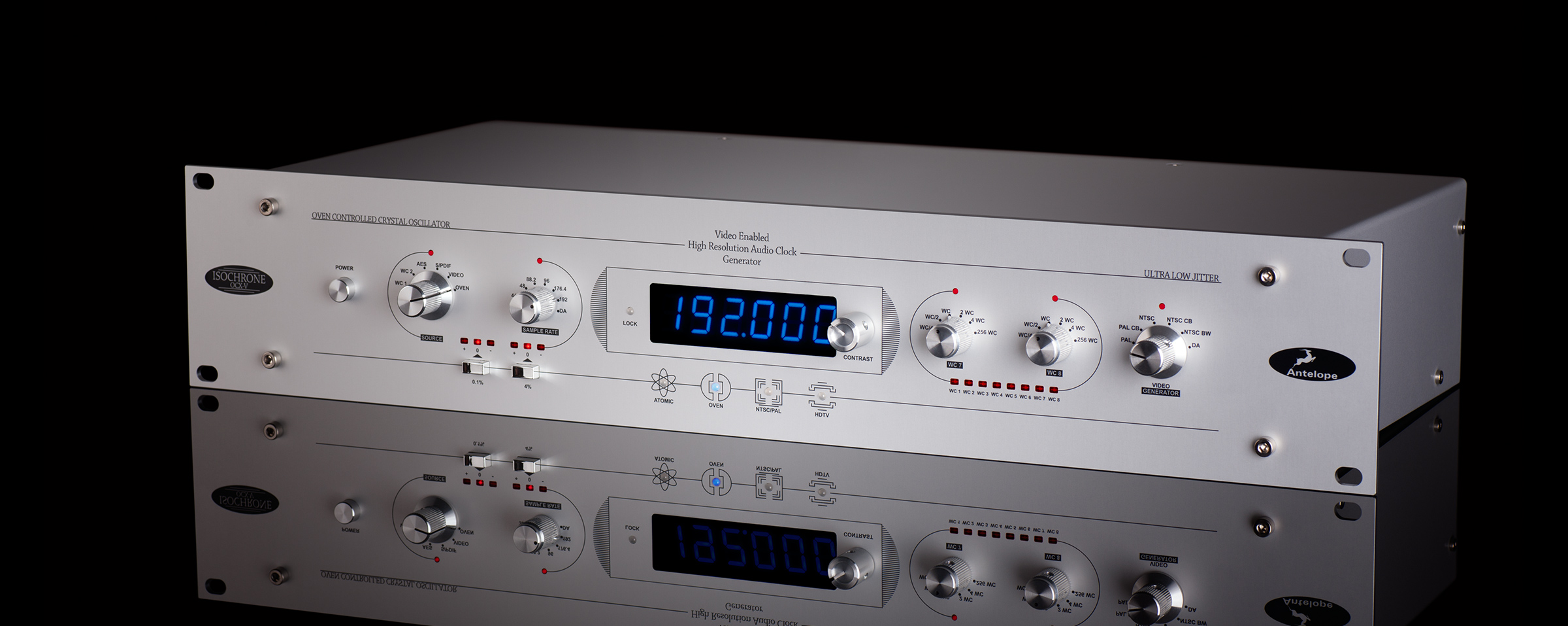 The OCX-V is a video-enabled audio master clock