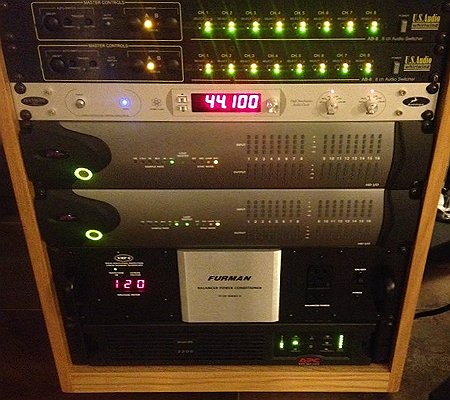 Antelope Audio's Isochrone OCX Master Clock is used to clock the Avid HD AD/DA converters