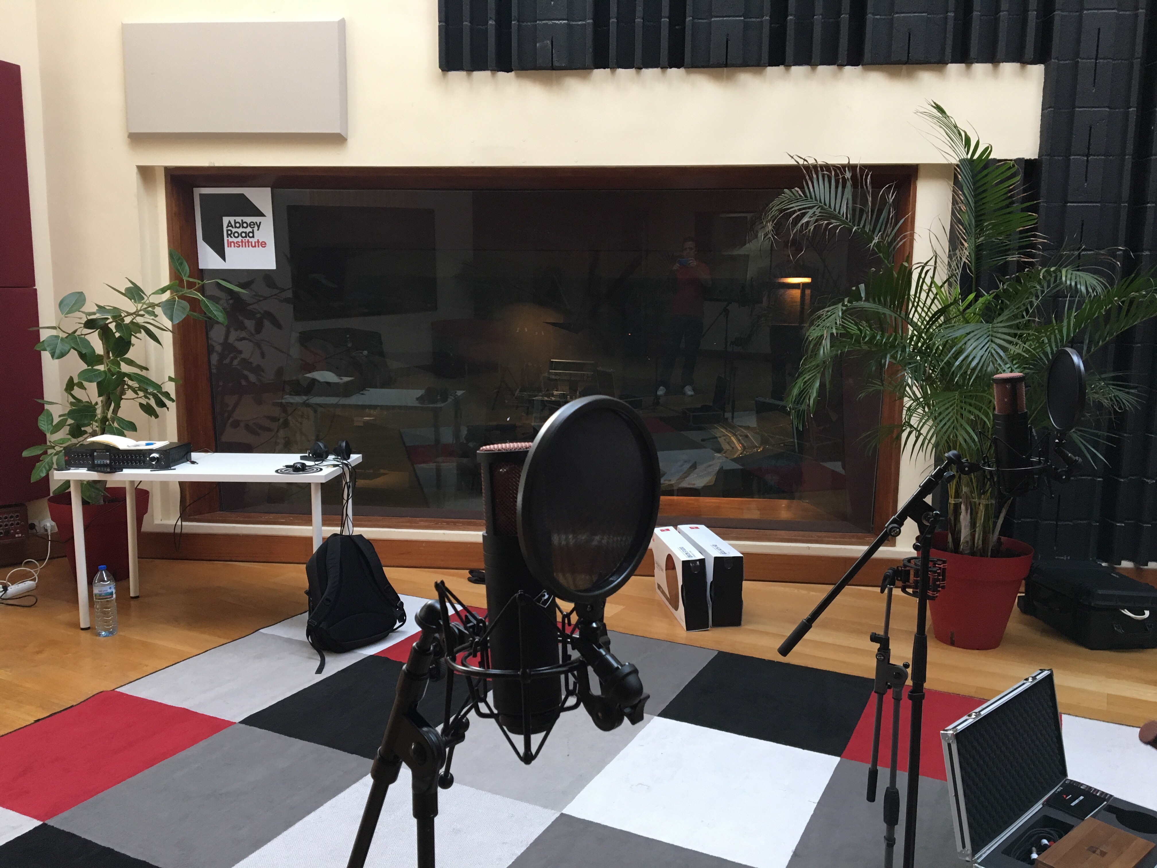 The recording room at the Abbey Road Institute Paris