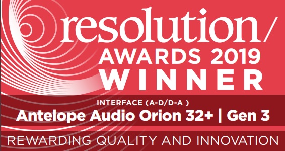 Resolution awards 2019 winner’s badge for best interface