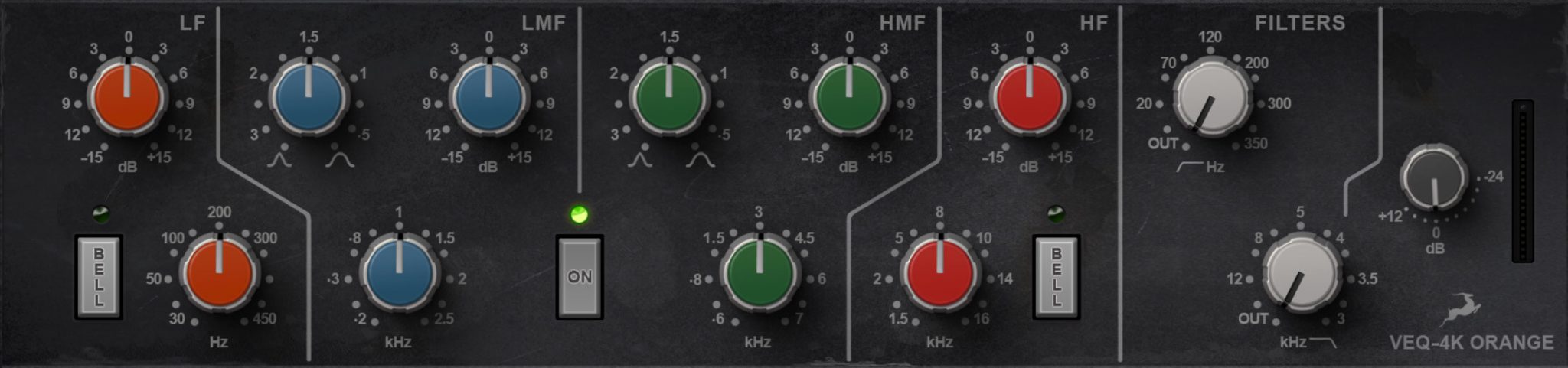 VEQ-4K ORANGE | 4-Band EQ / HPF / LPF Plugin | Antelope Audio