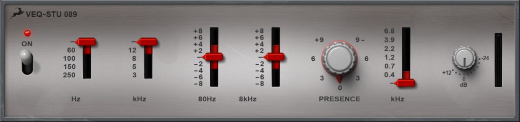 VEQ-STU 089 | 3-Band EQ / HPF / LPF Plugin | Antelope Audio | Antelope